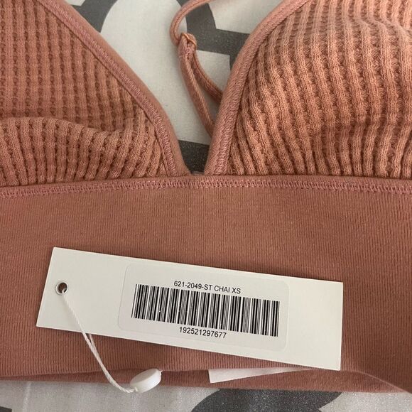 Jonathan Simkhai waffle cropped bra top NWT Size XS - Picture 8 of 8